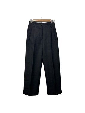 Bottega Veneta Pants S Black Dark Gray Full Length 38